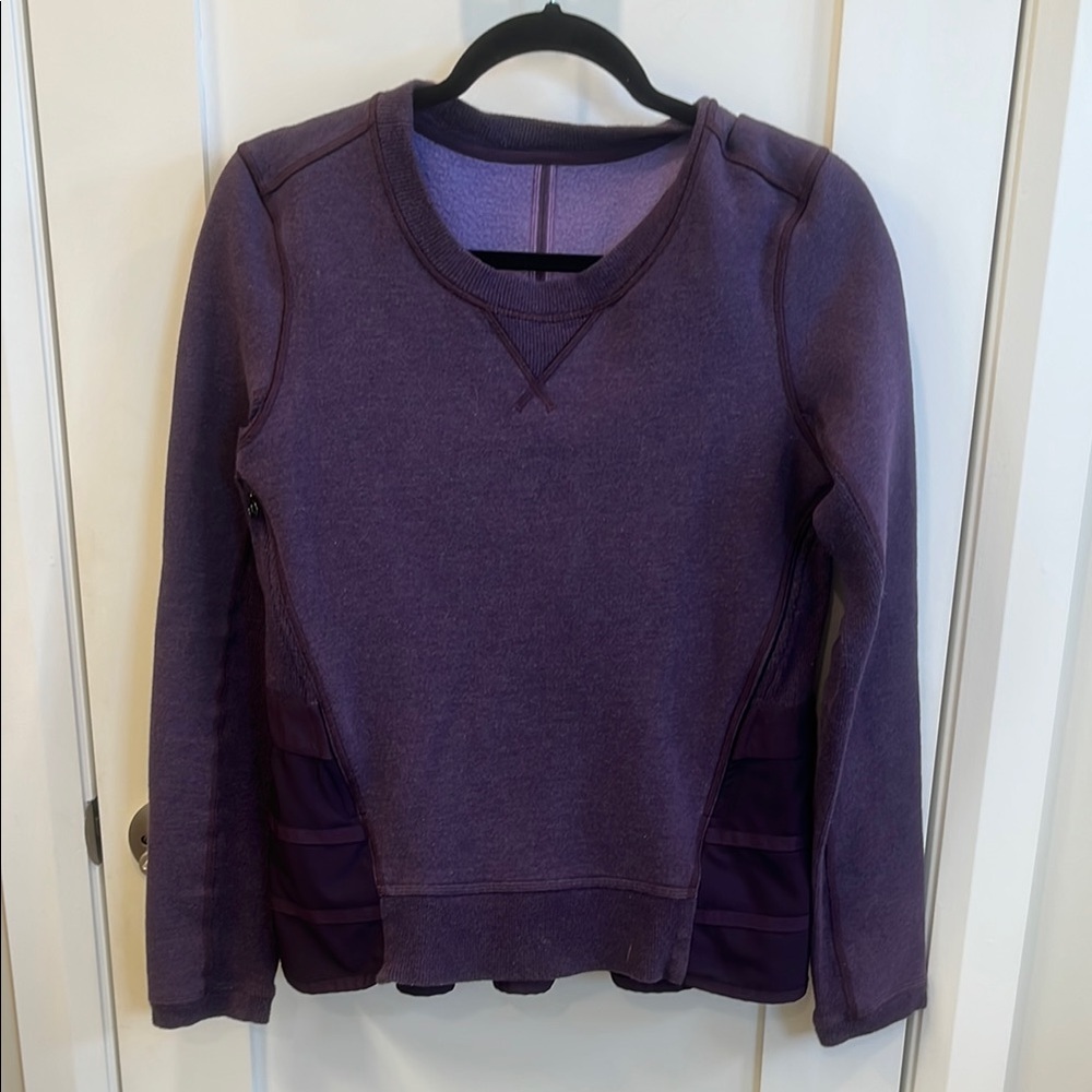lululemon athletica Purple Crew Neck Sweater